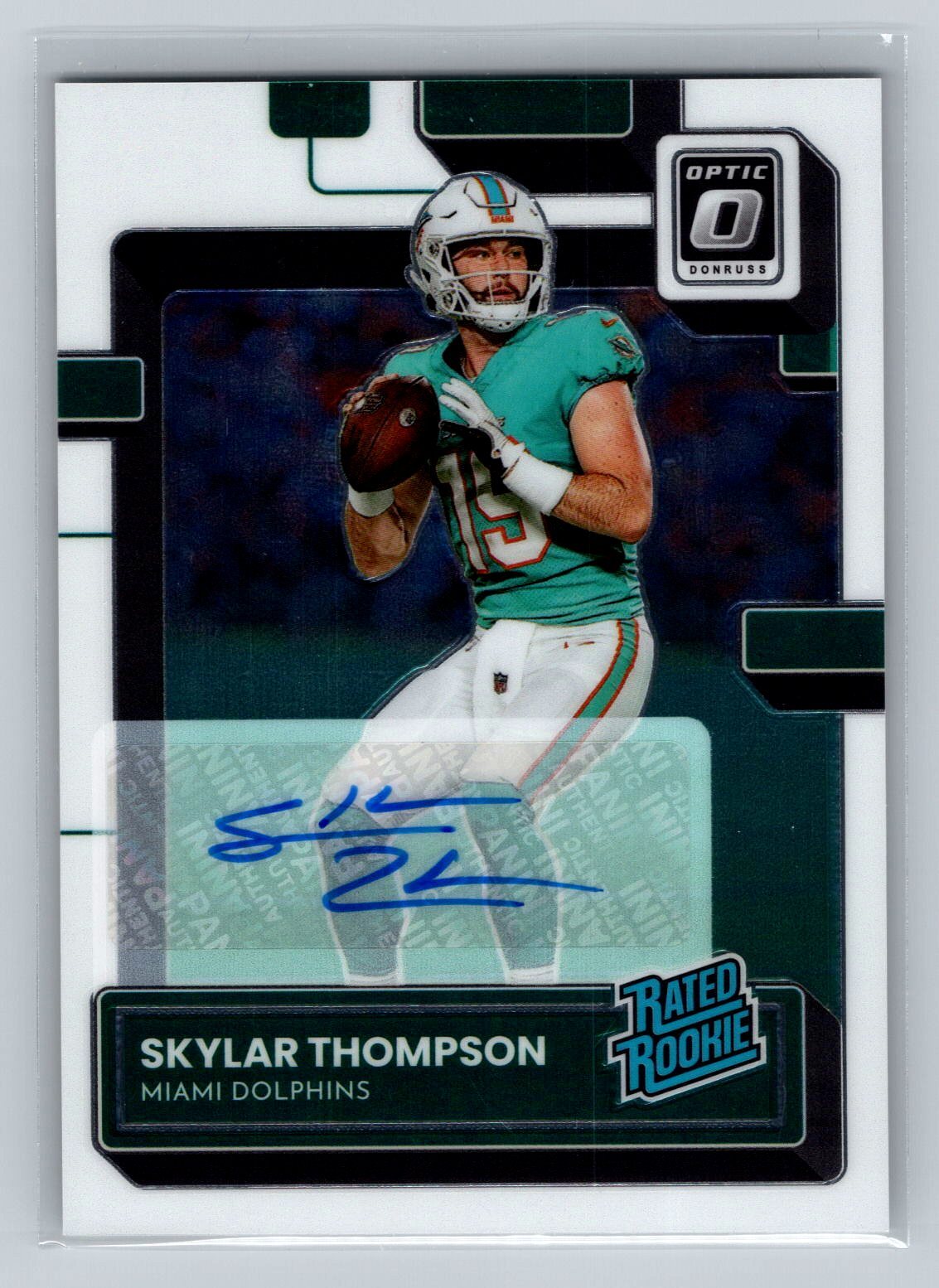 2022 Optic Skylar Thompson Rated Rookies Autographs #276 #/150 Miami Dolphins