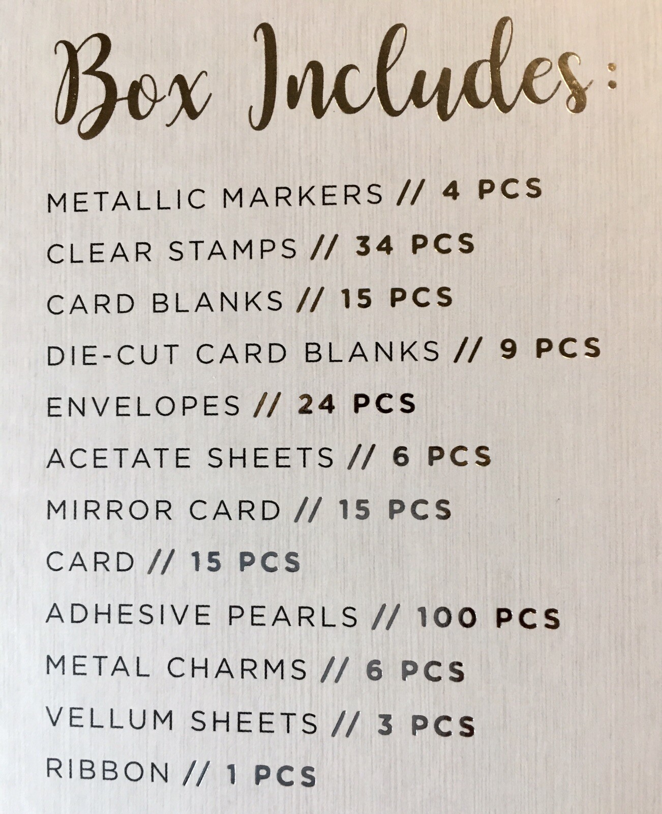 Crafter's Companion metallic markers pen card kit #8