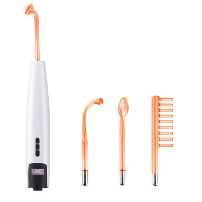 High Frequency Electrode Wand LED Display Hair Massager Skin Care Acne Treatment