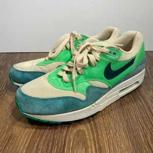 Nike Air Max 1 Essential Atomic Green 537383-230 Mens 9.5 US (Flaw) | eBay
