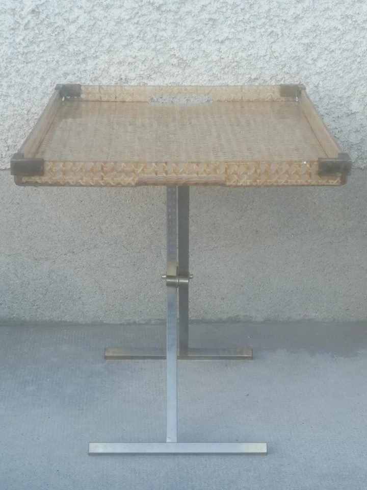 Table basse plateau cannage Plexiglas gabriella crespi ? Christian dior ? Tray - Photo 4/4