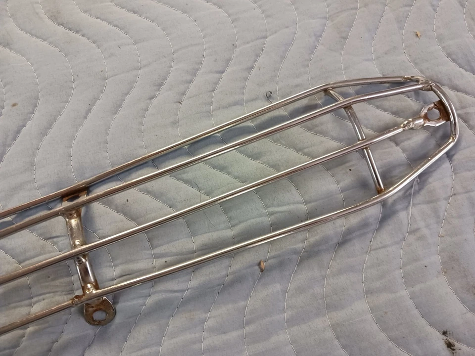 OEM 1970 Suzuki TS90 TS 90 Honcho Exhaust Heat Shield Gaurd - Image 3 of 4