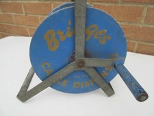 Vintage small wooden Bridges cable dispenser reel STD 528
