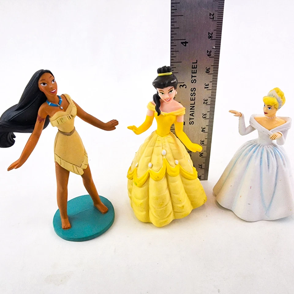 Винтажные фигурки принцесс Disney ПВХ украшение для торта Золушка Белль Покахонтас - Изображение 2 из 4