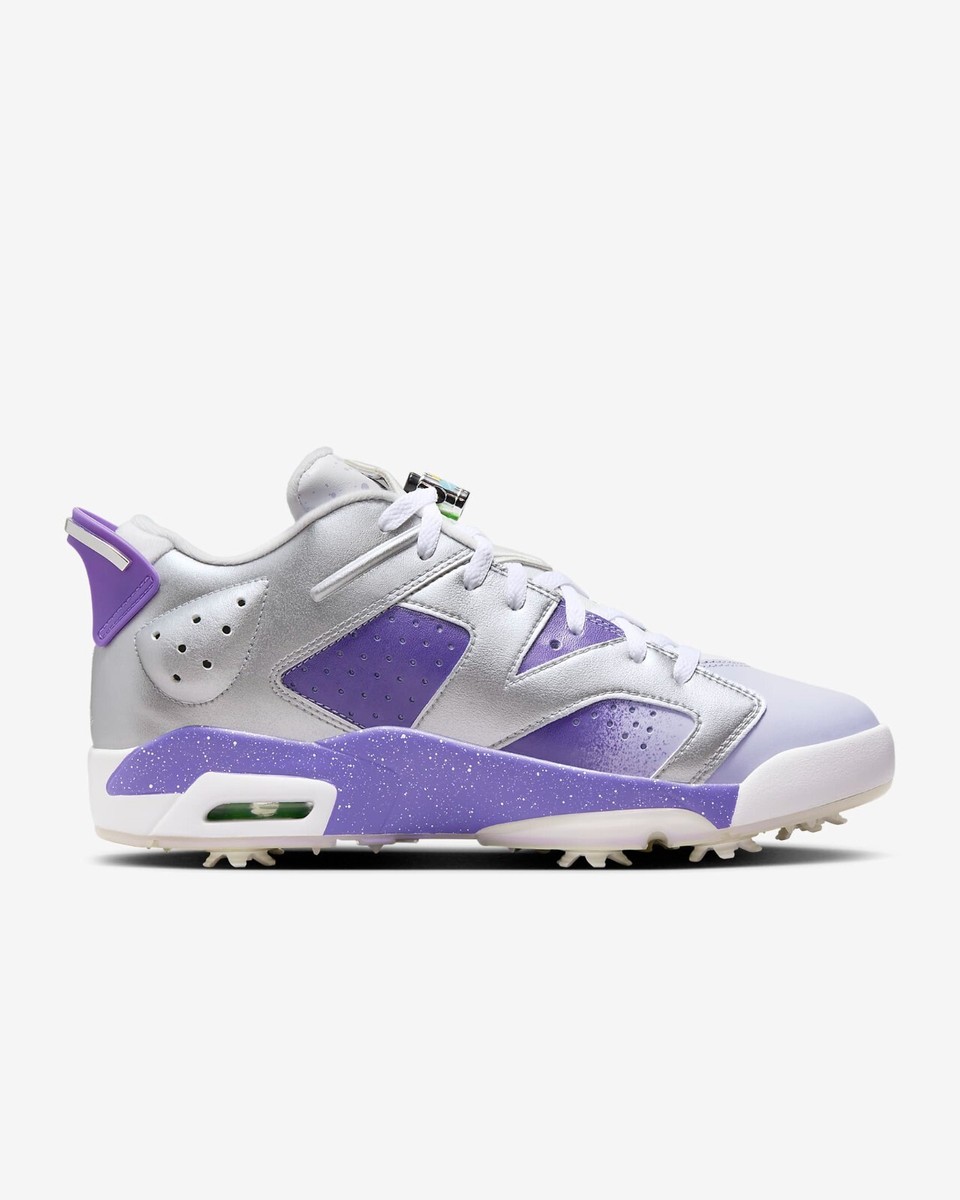 Nike Jordan Retro 6 G NRG Golf Shoes Sneakers Metallic Silver