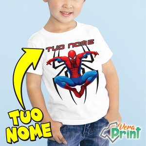 maglietta spiderman uomo