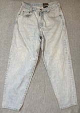 VTG Eddie Bauer Womens High Waisted Denim Jeans Size 12 Blue Pockets B-1