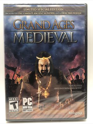 Grand Ages Medieval Limited Edition PC Games Windows 10 8 7 XP Computer NEW