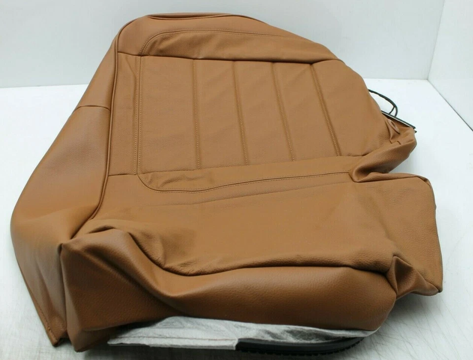 Nuevo OEM 2004-2008 Volkswagen Touareg Asiento Trasero Cojín Cubierta Cuero Marrón Calor Foto 3 de 4