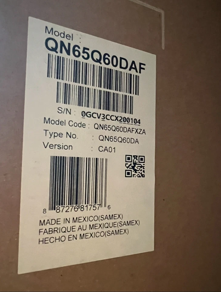 NEW SAMSUNG OEM QN65Q60DAF TV STAND FEET LEGS QN65Q60DAFXZA BN96-54829A - Image 2 of 3