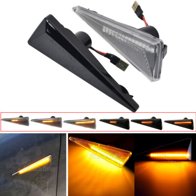LED Dynamic Indicator Side Marker Light For Renault Megane MK2 Espace MK4 Scenic