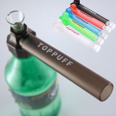2 in 1 Portable Hookah Top Puff Screw on Bottle Converter Water Pipe Filter Bong