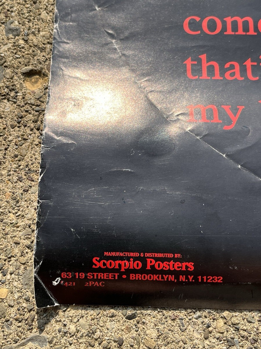 Vintage 2pac Tupac Poster 1999 Scorpio Afeni Shakur Heaven Quote