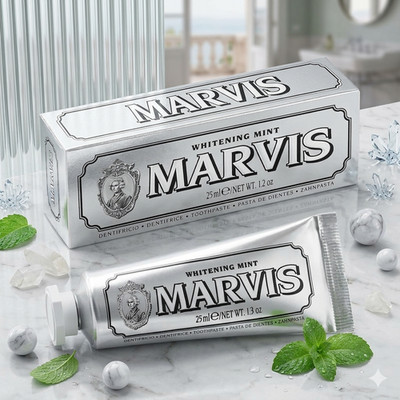 Marvis Whitening Mint Toothpaste 1.3 oz Travel Size Fresh Breath Oral Care