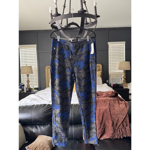 Sandro, Sandro Paris P6087W Future Blue Camo Jogger Pants XL NWT $195 Designer