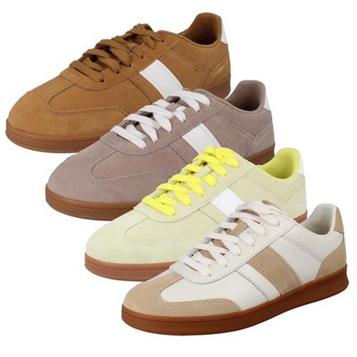 Unisex  Clarks Casual Detailed Sports Style Lace Up Trainers Seco Speed