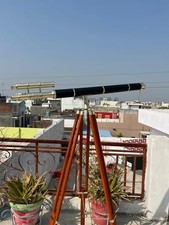 Classic Brass Telescope-Wooden Tripod Brass Telescope Vintage Nautical Decor for