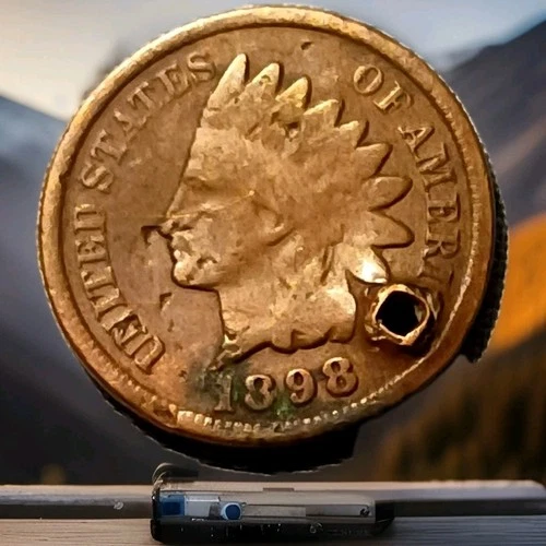 1898 Indian Head Cent Actual Coin Shown - A17