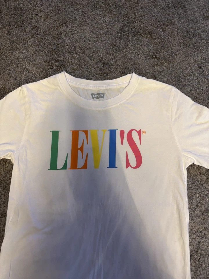 Levis T-Shirt für Kinder, Kurzarm, buntes Logo, Größe 140, fast wie neu - Bild 2 von 3
