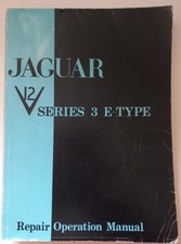 JAGUAR V12 SERIES E-TYPE - REPAIR OPERATION M...