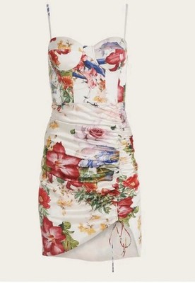 Marciano by Guess  Glorious Garden  ruched corset midi dress, Size 2