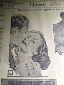 AUG 12, 1928 NEWSPAPER PAGE #1051-   GRETA GARBO, BILLIE DOVE MOVIE ADS
