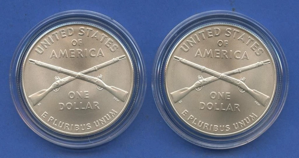 Two 2012-W Infantry Solider Silver Dollars $1 ~ Free USA Shipping - Image 2 of 4
