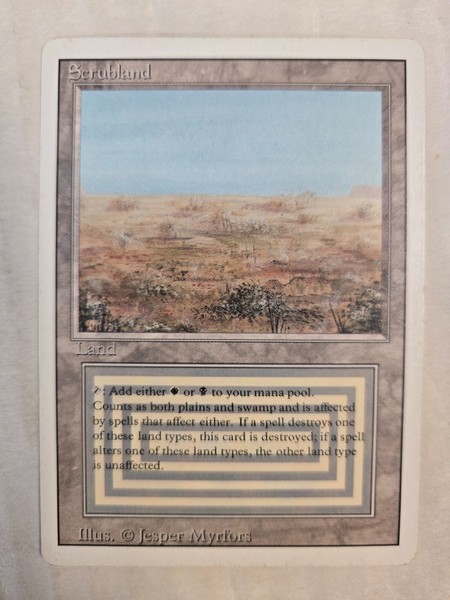 MTG Magic The Gathering LP REVISED SCRUBLAND