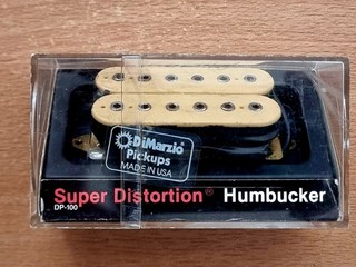 Faulty 1980s DiMarzio DP 100 Super Distortion Bridge Humbucker Pickup Cream