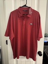 Cutter & Buck  Arkansas Razorbacks Pencil Stripe Polo XL  NWT