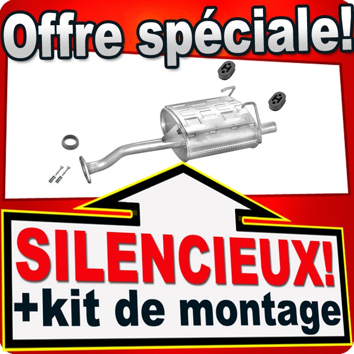 Silencieux arrière pour réparer l'échappement des Honda Civic V 1.3 1.5