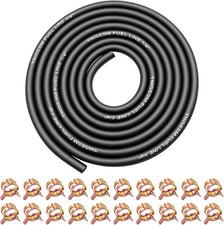 1/4 Inch ID Fuel Line Hose 10Ft 20 Hose Clamps for Small Gas Engines-Free Ship