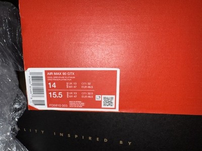 Nike Air Max 90 Gore-Tex Men's Size 14 (New)