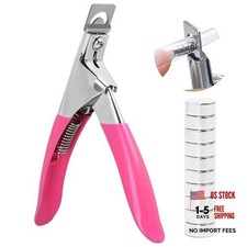 Acrylic Nail Clipper with Magnets, Nail Clippers for Acrylic Nail Tips, Rose