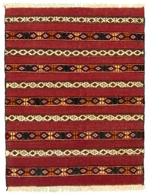 Traditional Vintage Hand-Knotted Area Rug 3'8'' x 4'11'' Oriental Wool Carpet