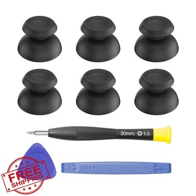 Aukuoy PS5 Thumbsticks, Black Analog Joysticks and Repair Kit