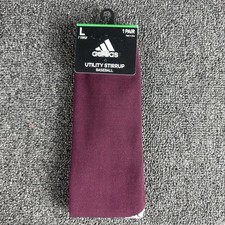 Adidas Utility Stirrup Baseball  Softball Socks Size Large 19" leg length NWT