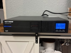 WattBox WB-OVRC-UPS-1100-1 Enterprise UPS, LED Display, 124 VAC, Black