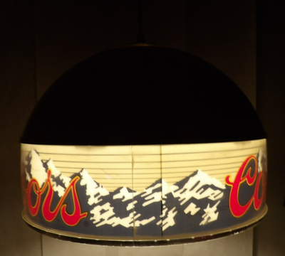 Vintage 1980 Coors Beer Hanging Lamp Light Sign KCS Industries | eBay