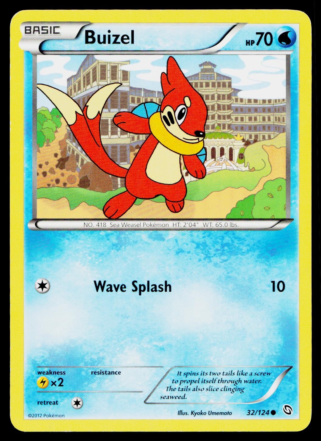 Buizel 32/124 Common Dragons Exalted Pokemon Lightly Played
