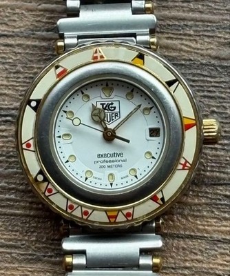 TAG Heuer Executive 915 808 Professional 200M Quarz Herrenuhr Getestet Selten