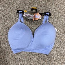 Avia Molded cup Sports Bra LARGE Purple Lilac Medium Support NEW