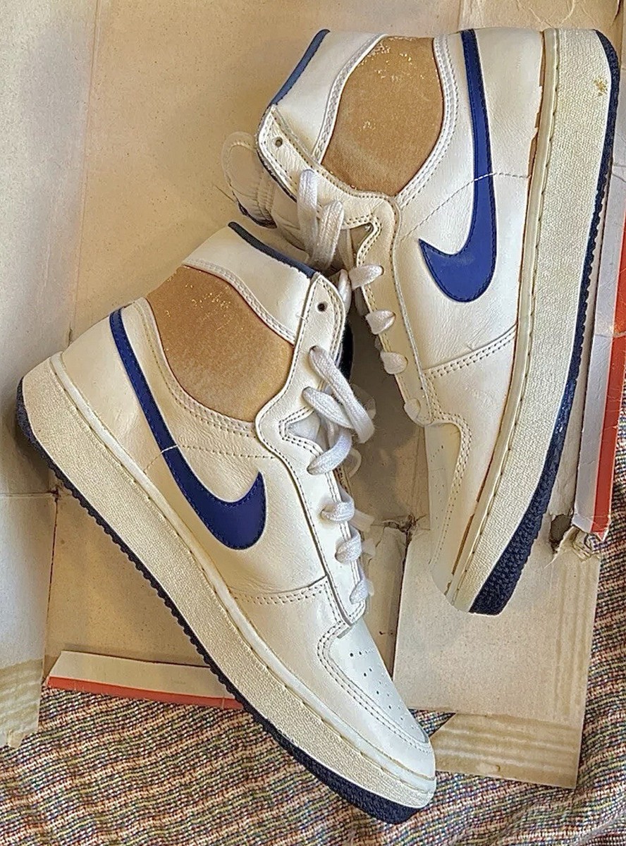 Deadstock 1984 Nike SkyForce High White/Blue 80's Size 9.5 New w