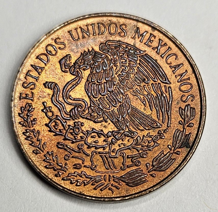 1973 Mexico Cinco 5 Five Centavos - Mexican Coin - Brass - World