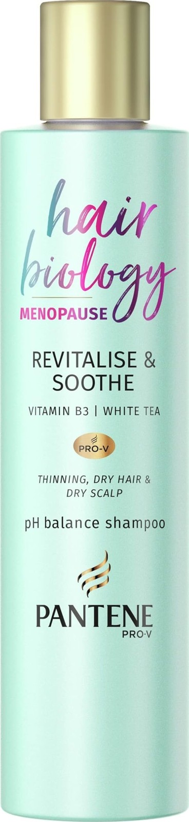 Pantene Revitalize & Soothe Menopause Shampoo 250ml 250 ml (Pack of 1), Mint - Image 3