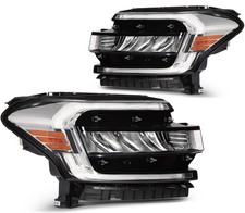 For 2022-2024 Ford Expedition 3.5L New Chrome Housing Pair Headlights Assembly
