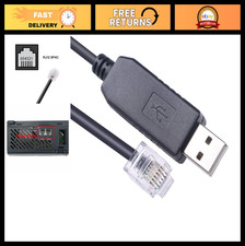 USB to RJ12 6P6C Serial Cable for PLC Programming, RS232 Compatible, DL05 DL06 D