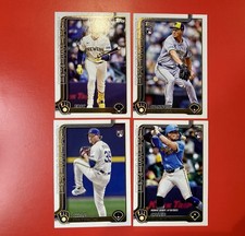 4 Card Lot 2025 Topps Update Milwaukee Brewers RC Thomas Durbin SP Chad Patrick