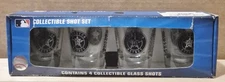 Set of 4 Boelter MLB Houston Astros Shot Glasses Blue Logo 2oz. NEW FREE SHIPPIN