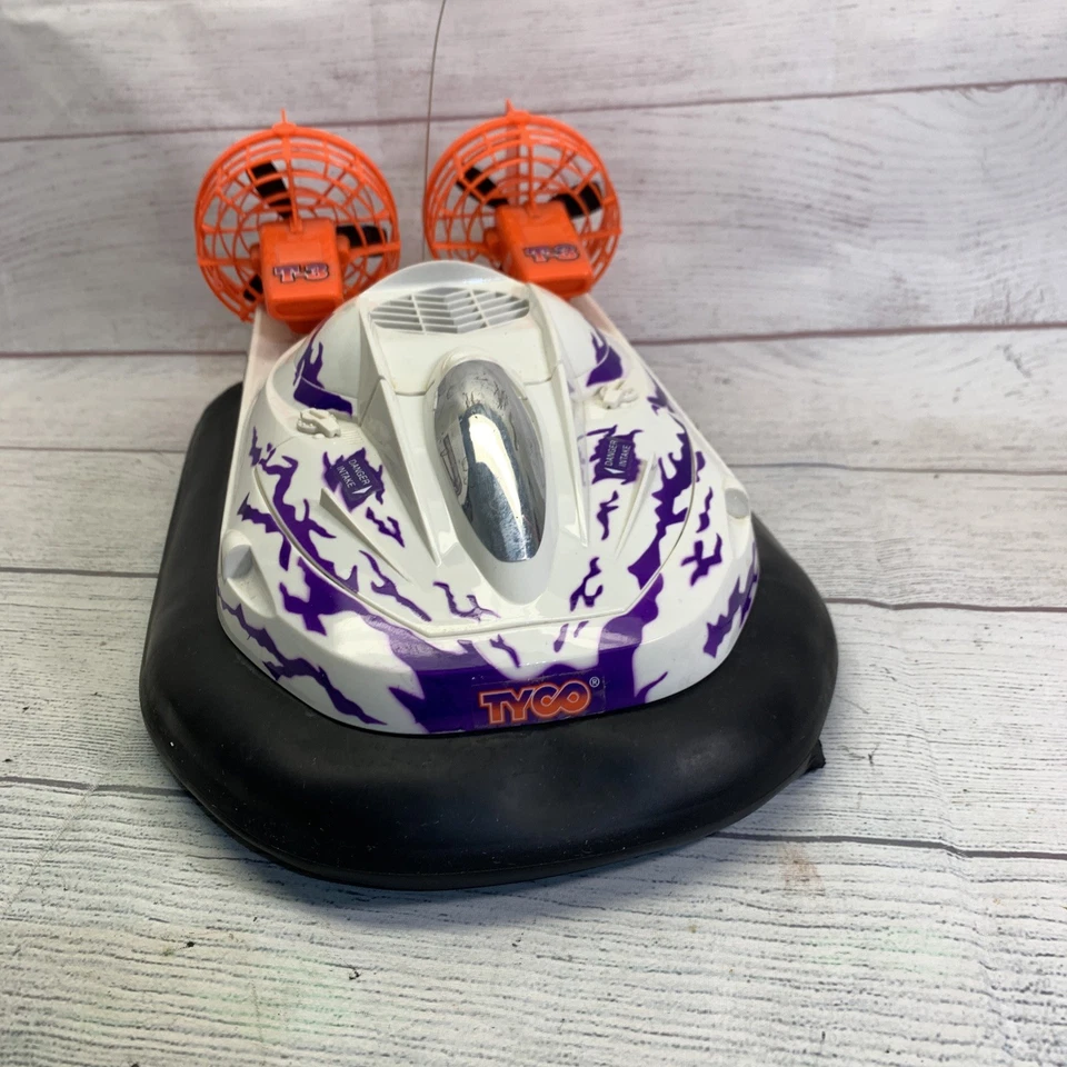 TYCO Typhoon Hovercraft T-3 R/C Vintage White Purple Working *READ DESCRIPTION* - Image 3 of 4